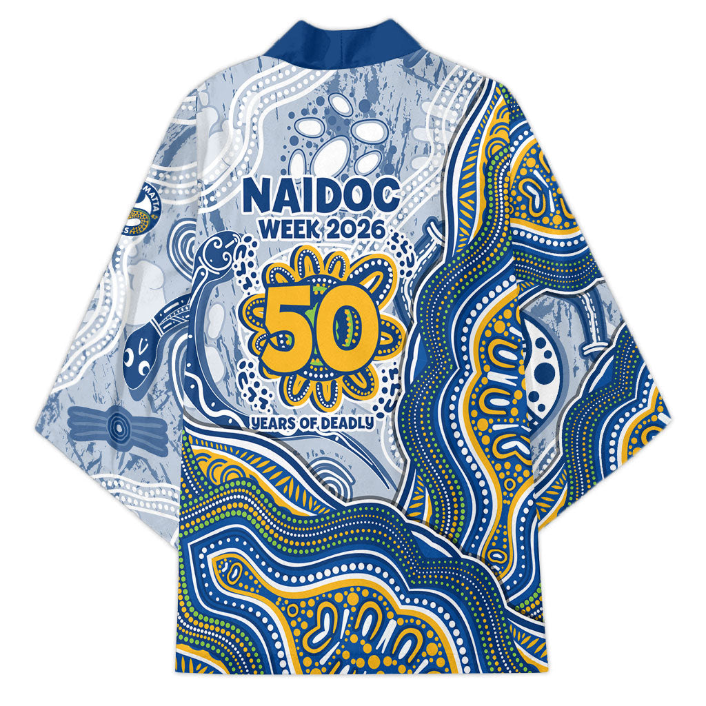 Parramatta Eels NAIDOC Week 2026 Kimono First Nations of Australia Aboriginal Mascot Rugby