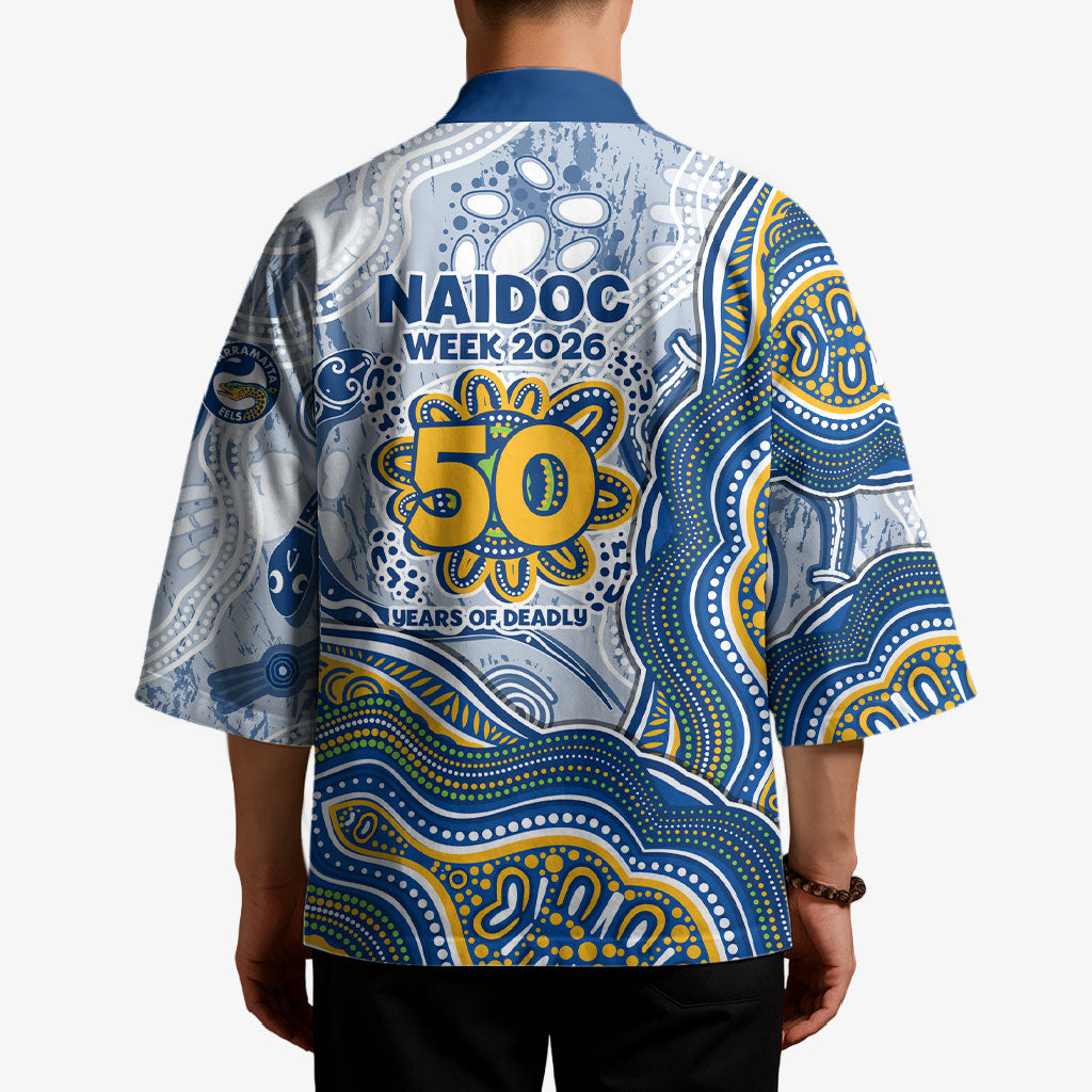 Parramatta Eels NAIDOC Week 2026 Kimono First Nations of Australia Aboriginal Mascot Rugby