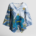 Parramatta Eels NAIDOC Week 2026 Kimono Sleeve Blouse First Nations of Australia Aboriginal Mascot Rugby