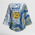 Parramatta Eels NAIDOC Week 2026 Kimono Sleeve Blouse First Nations of Australia Aboriginal Mascot Rugby