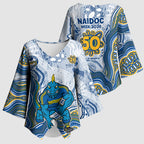 Parramatta Eels NAIDOC Week 2026 Kimono Sleeve Blouse First Nations of Australia Aboriginal Mascot Rugby