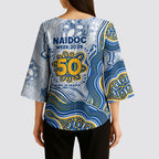 Parramatta Eels NAIDOC Week 2026 Kimono Sleeve Blouse First Nations of Australia Aboriginal Mascot Rugby