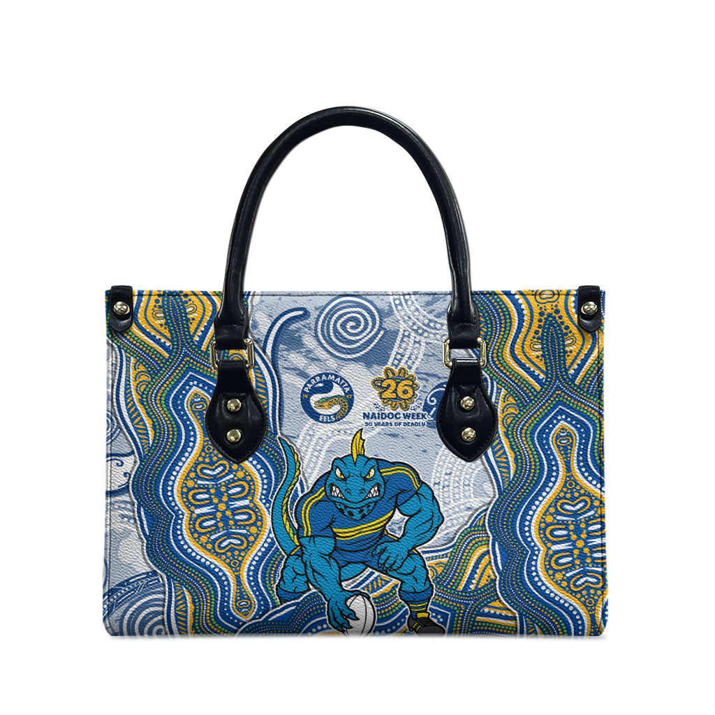 Parramatta Eels NAIDOC Week 2026 Leather Bag First Nations of Australia Aboriginal Mascot Rugby