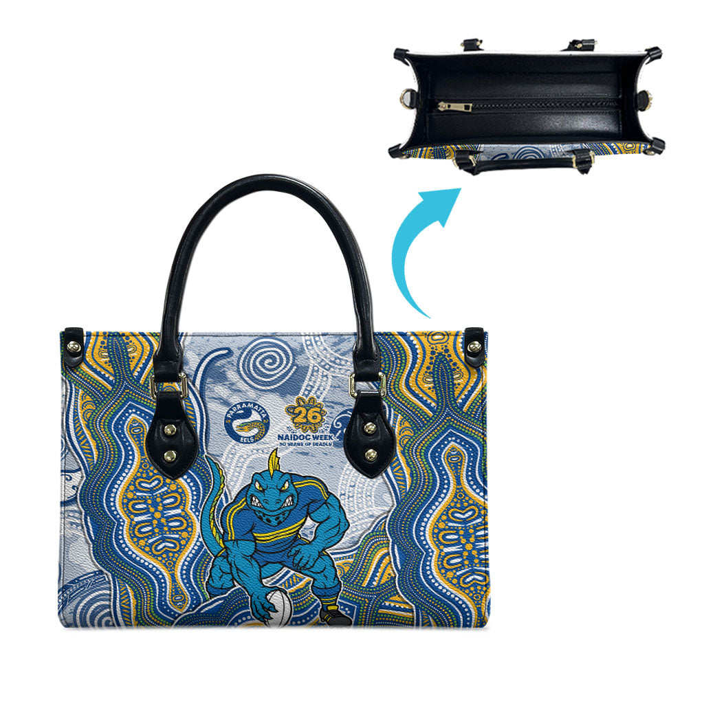 Parramatta Eels NAIDOC Week 2026 Leather Bag First Nations of Australia Aboriginal Mascot Rugby