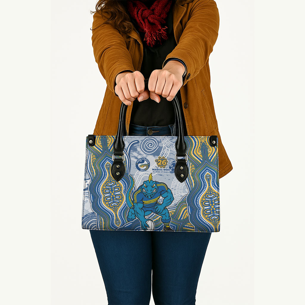 Parramatta Eels NAIDOC Week 2026 Leather Bag First Nations of Australia Aboriginal Mascot Rugby