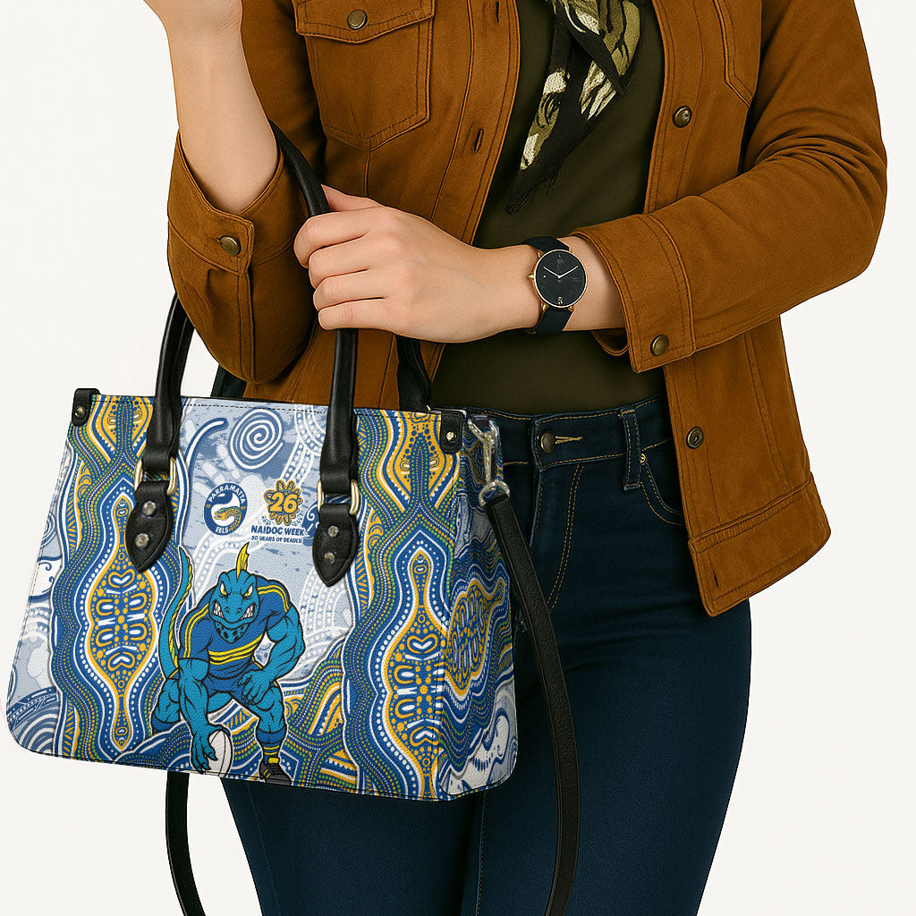 Parramatta Eels NAIDOC Week 2026 Leather Bag First Nations of Australia Aboriginal Mascot Rugby