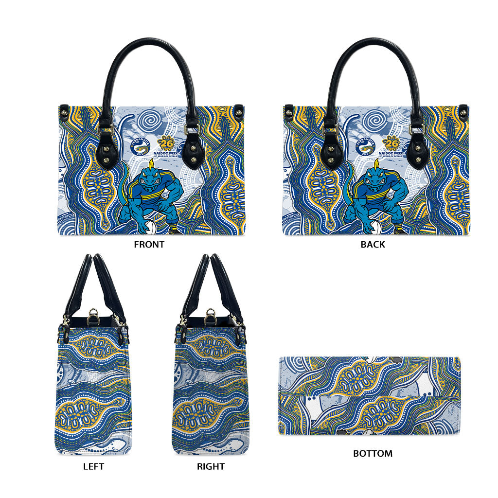 Parramatta Eels NAIDOC Week 2026 Leather Bag First Nations of Australia Aboriginal Mascot Rugby