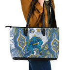Parramatta Eels NAIDOC Week 2026 Leather Tote Bag First Nations of Australia Aboriginal Mascot Rugby