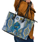 Parramatta Eels NAIDOC Week 2026 Leather Tote Bag First Nations of Australia Aboriginal Mascot Rugby