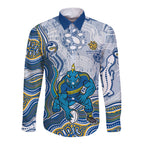 Parramatta Eels NAIDOC Week 2026 Long Sleeve Button Shirt First Nations of Australia Aboriginal Mascot Rugby