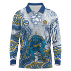 Parramatta Eels NAIDOC Week 2026 Long Sleeve Polo Shirt First Nations of Australia Aboriginal Mascot Rugby