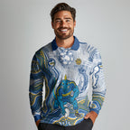 Parramatta Eels NAIDOC Week 2026 Long Sleeve Polo Shirt First Nations of Australia Aboriginal Mascot Rugby