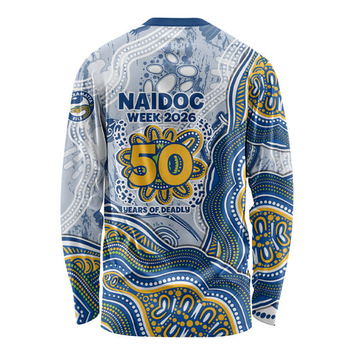 Parramatta Eels NAIDOC Week 2026 Long Sleeve Shirt First Nations of Australia Aboriginal Mascot Rugby