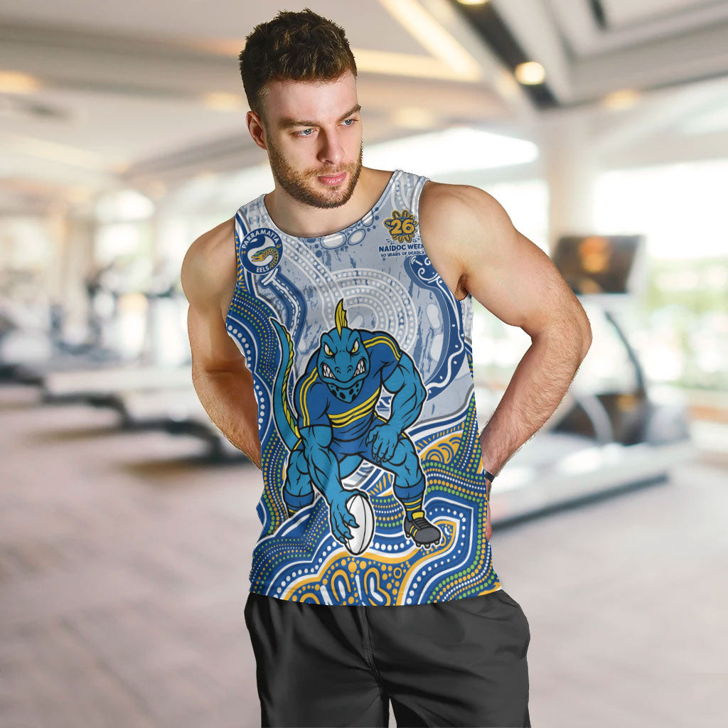 Parramatta Eels NAIDOC Week 2026 Men Tank Top First Nations of Australia Aboriginal Mascot Rugby