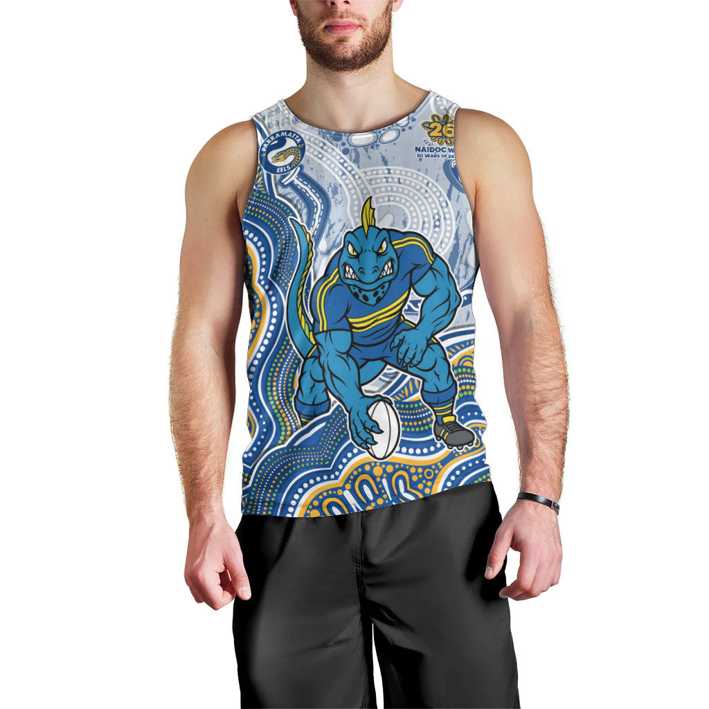 Parramatta Eels NAIDOC Week 2026 Men Tank Top First Nations of Australia Aboriginal Mascot Rugby