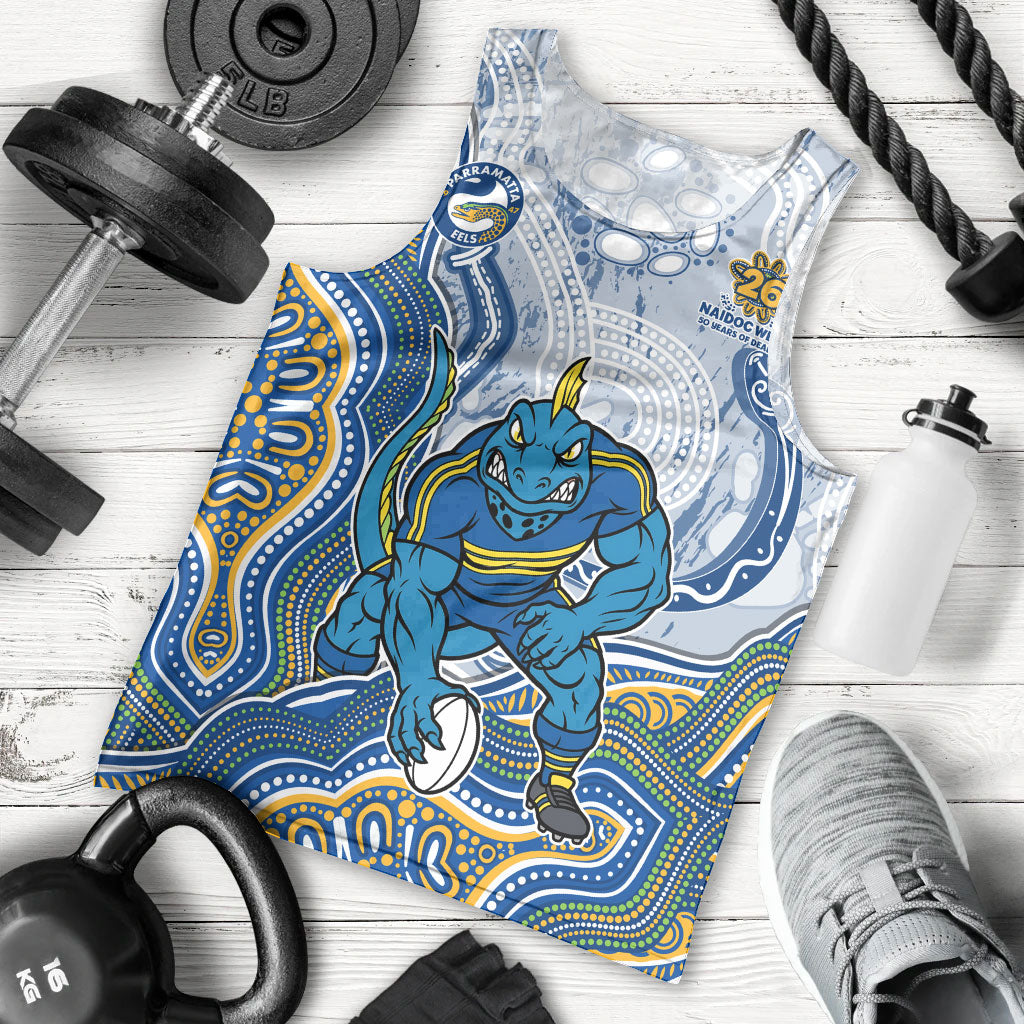Parramatta Eels NAIDOC Week 2026 Men Tank Top First Nations of Australia Aboriginal Mascot Rugby