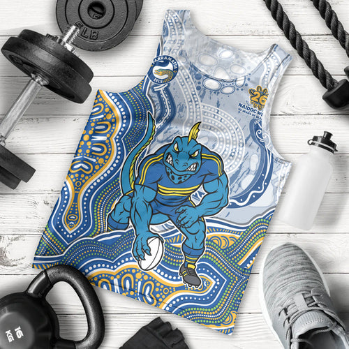 Parramatta Eels NAIDOC Week 2026 Men Tank Top First Nations of Australia Aboriginal Mascot Rugby