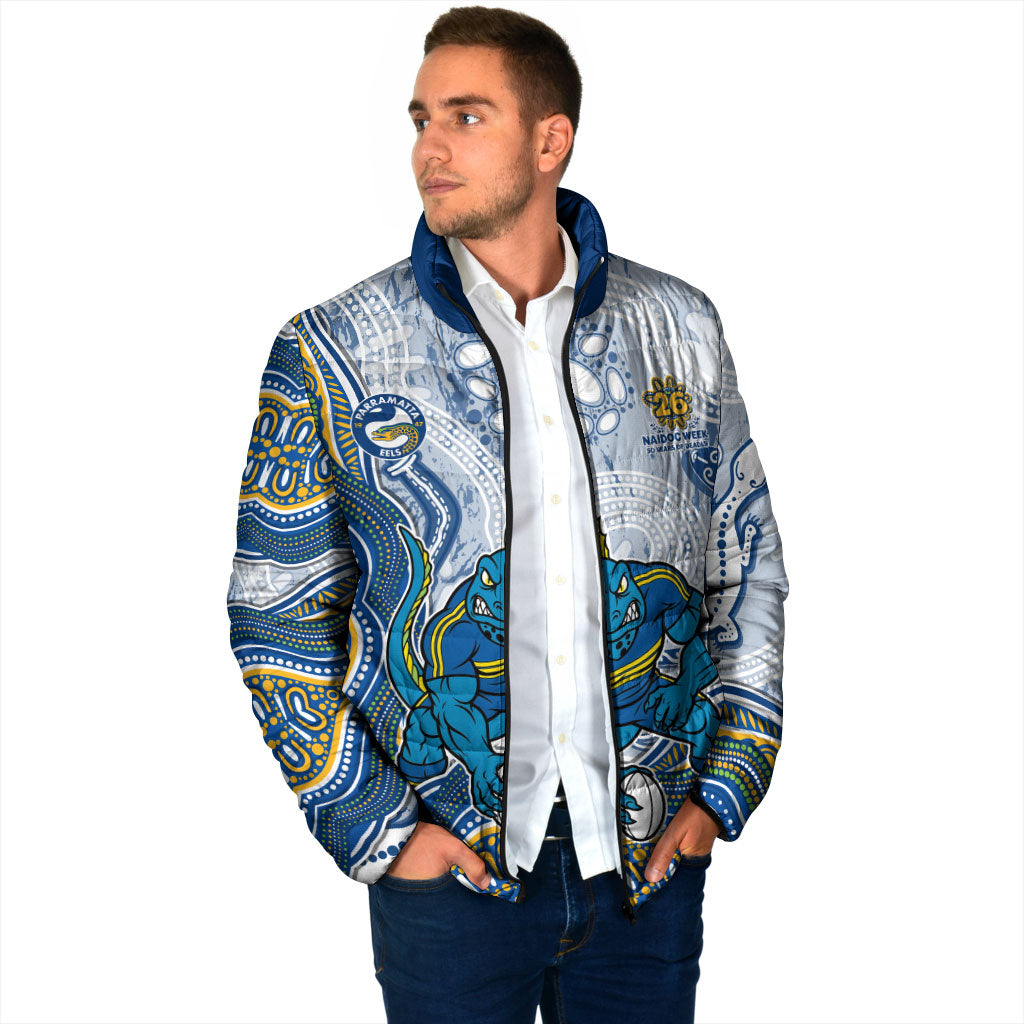 Parramatta Eels NAIDOC Week 2026 Padded Jacket First Nations of Australia Aboriginal Mascot Rugby