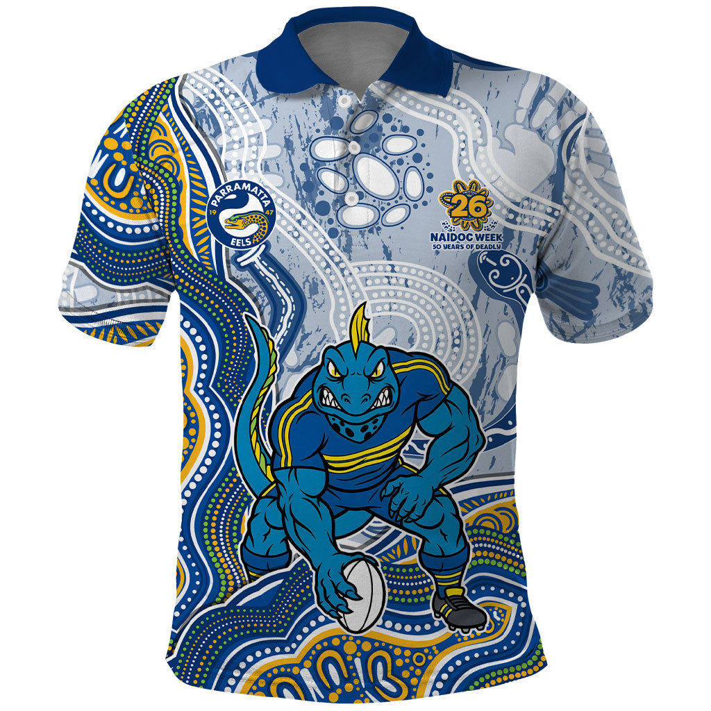 Parramatta Eels NAIDOC Week 2026 Polo Shirt First Nations of Australia Aboriginal Mascot Rugby