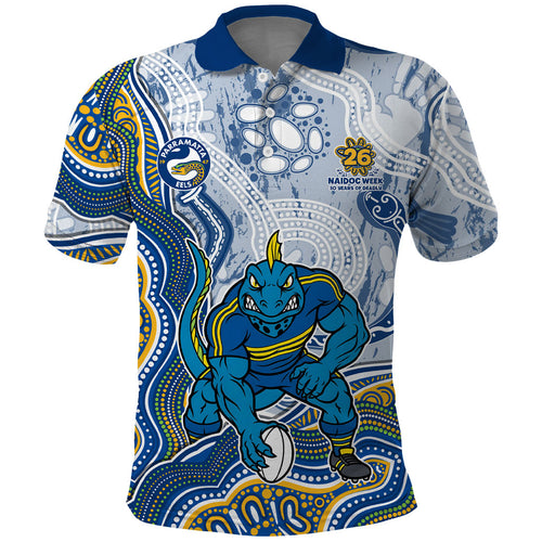 Parramatta Eels NAIDOC Week 2026 Polo Shirt First Nations of Australia Aboriginal Mascot Rugby