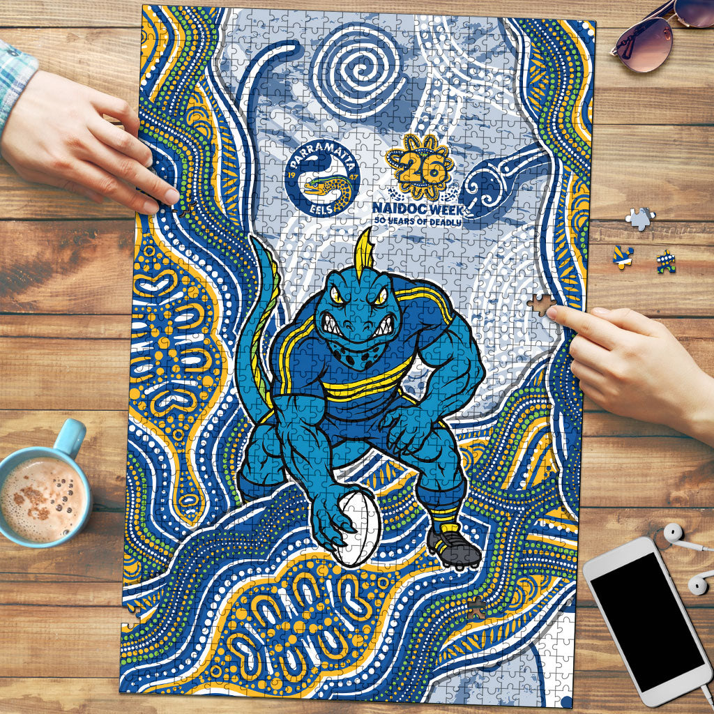 Parramatta Eels NAIDOC Week 2026 Puzzle First Nations of Australia Aboriginal Mascot Rugby