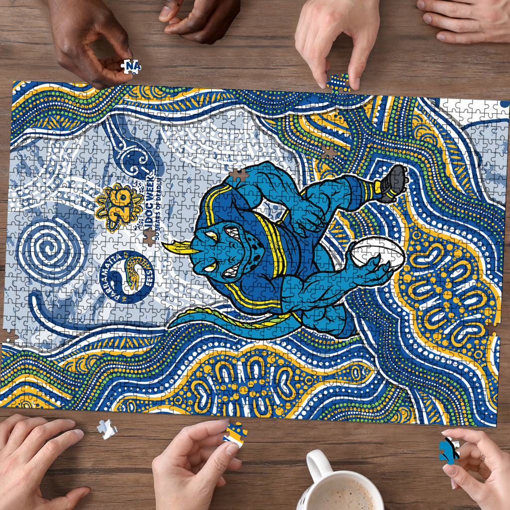 Parramatta Eels NAIDOC Week 2026 Puzzle First Nations of Australia Aboriginal Mascot Rugby