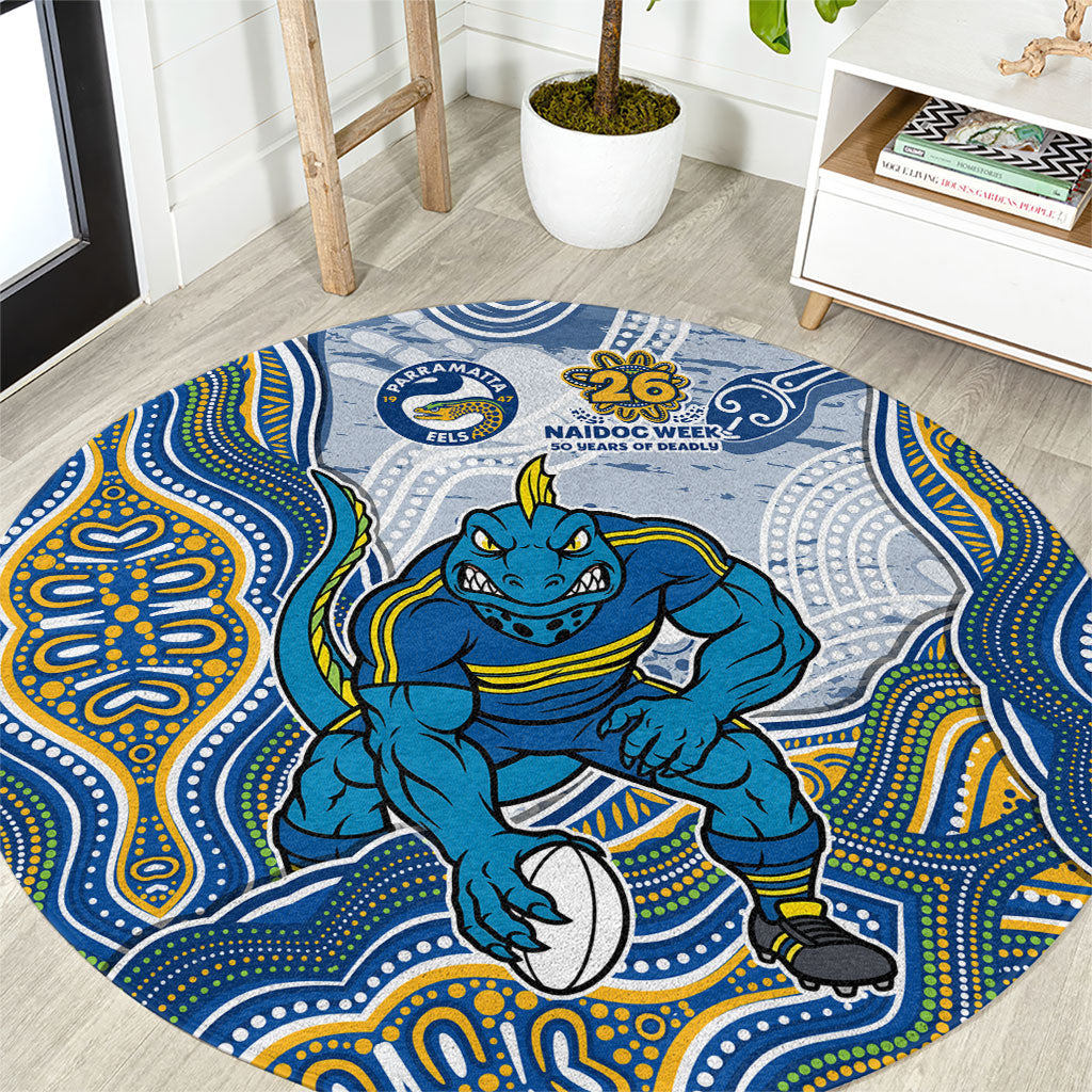 Parramatta Eels NAIDOC Week 2026 Round Carpet First Nations of Australia Aboriginal Mascot Rugby