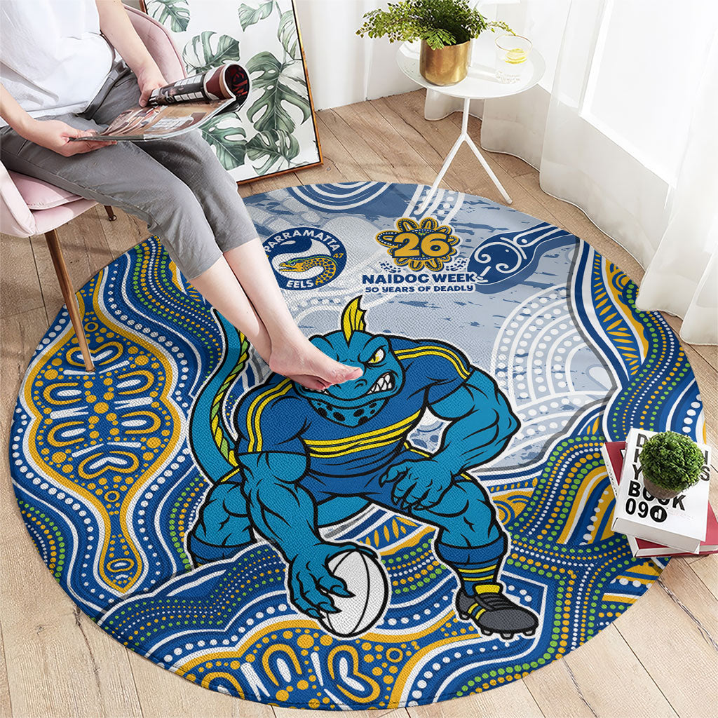 Parramatta Eels NAIDOC Week 2026 Round Carpet First Nations of Australia Aboriginal Mascot Rugby