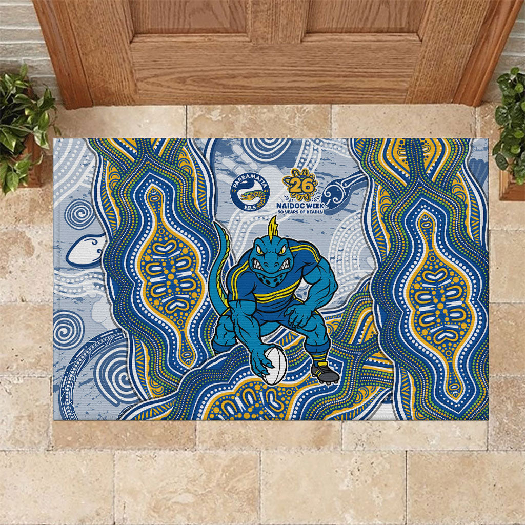 Parramatta Eels NAIDOC Week 2026 Rubber Doormat First Nations of Australia Aboriginal Mascot Rugby