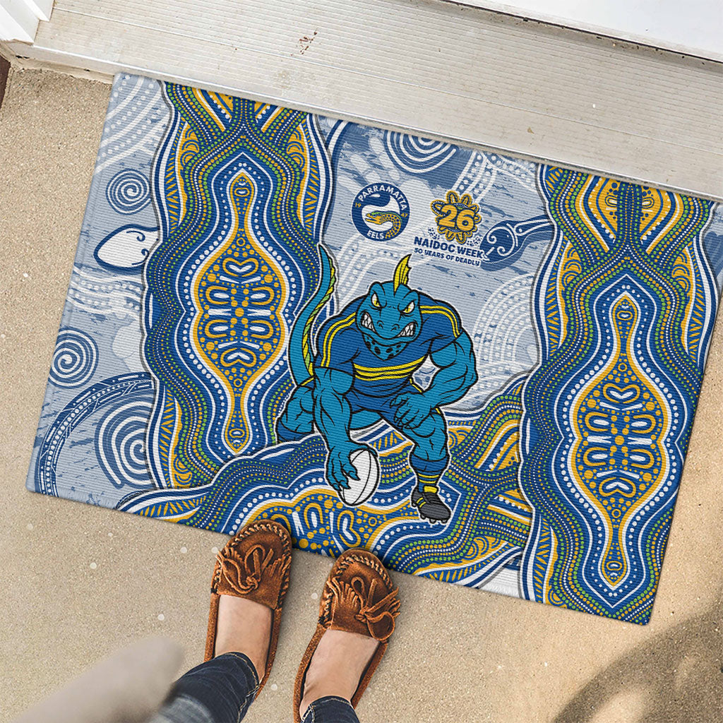 Parramatta Eels NAIDOC Week 2026 Rubber Doormat First Nations of Australia Aboriginal Mascot Rugby