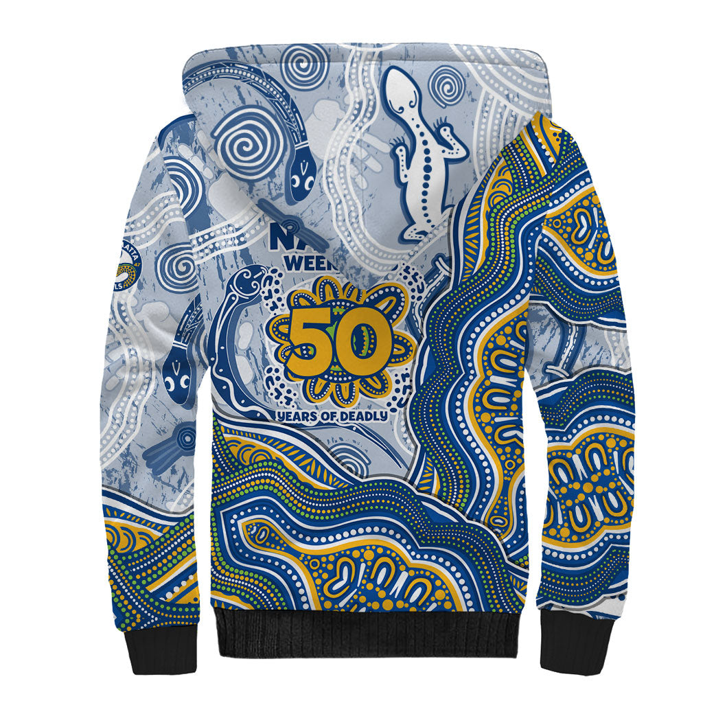 Parramatta Eels NAIDOC Week 2026 Sherpa Hoodie First Nations of Australia Aboriginal Mascot Rugby