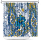 Parramatta Eels NAIDOC Week 2026 Shower Curtain First Nations of Australia Aboriginal Mascot Rugby