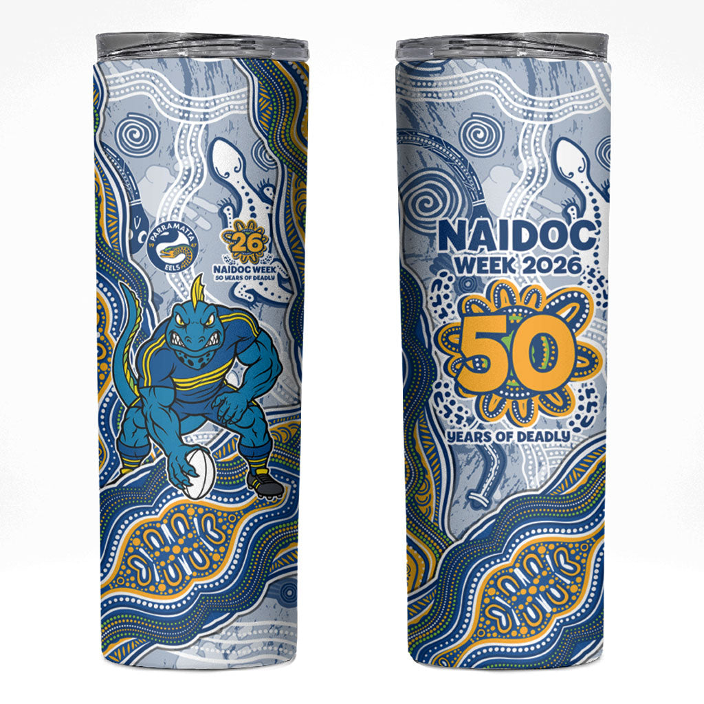 Parramatta Eels NAIDOC Week 2026 Skinny Tumbler First Nations of Australia Aboriginal Mascot Rugby