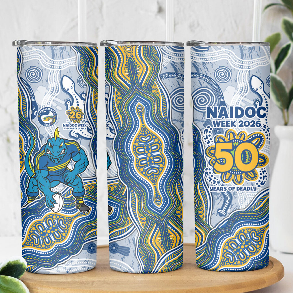 Parramatta Eels NAIDOC Week 2026 Skinny Tumbler First Nations of Australia Aboriginal Mascot Rugby
