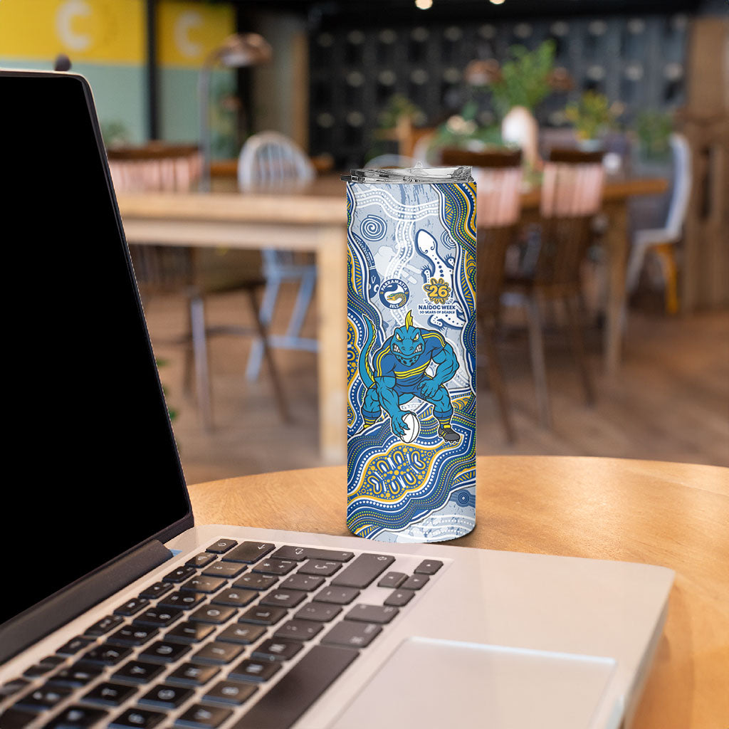 Parramatta Eels NAIDOC Week 2026 Skinny Tumbler First Nations of Australia Aboriginal Mascot Rugby