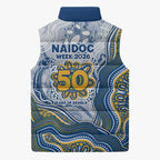 Parramatta Eels NAIDOC Week 2026 Sleeveless Puffer Jacket First Nations of Australia Aboriginal Mascot Rugby