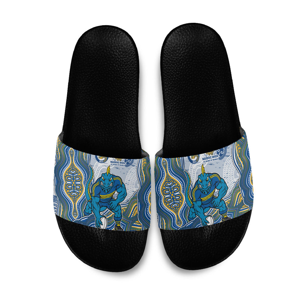 Parramatta Eels NAIDOC Week 2026 Slide Sandals First Nations of Australia Aboriginal Mascot Rugby