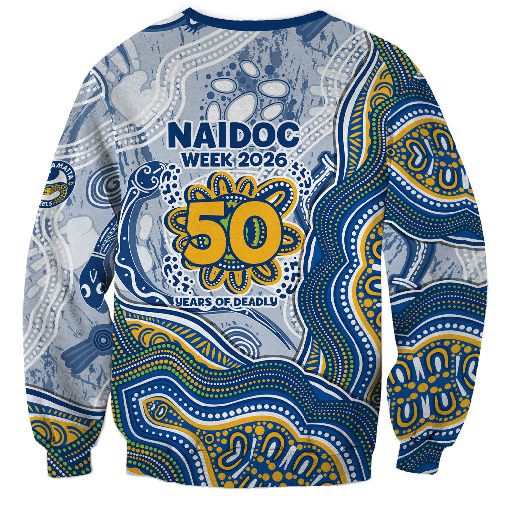Parramatta Eels NAIDOC Week 2026 Sweatshirt First Nations of Australia Aboriginal Mascot Rugby