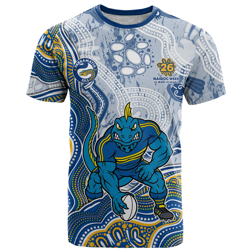 Parramatta Eels NAIDOC Week 2026 T Shirt First Nations of Australia Aboriginal Mascot Rugby