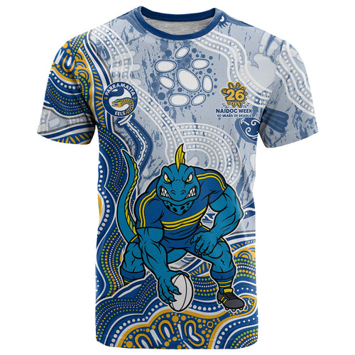 Parramatta Eels NAIDOC Week 2026 T Shirt First Nations of Australia Aboriginal Mascot Rugby