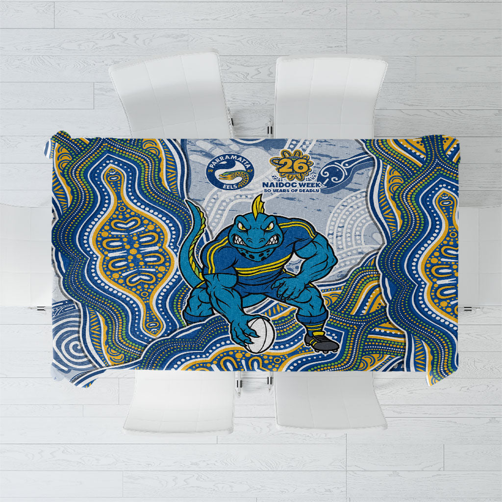 Parramatta Eels NAIDOC Week 2026 Tablecloth First Nations of Australia Aboriginal Mascot Rugby