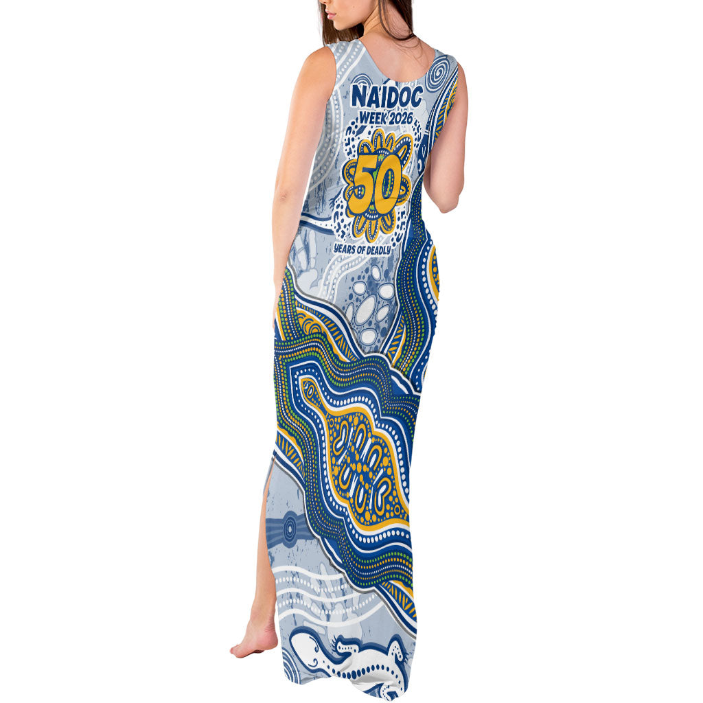 Parramatta Eels NAIDOC Week 2026 Tank Maxi Dress First Nations of Australia Aboriginal Mascot Rugby