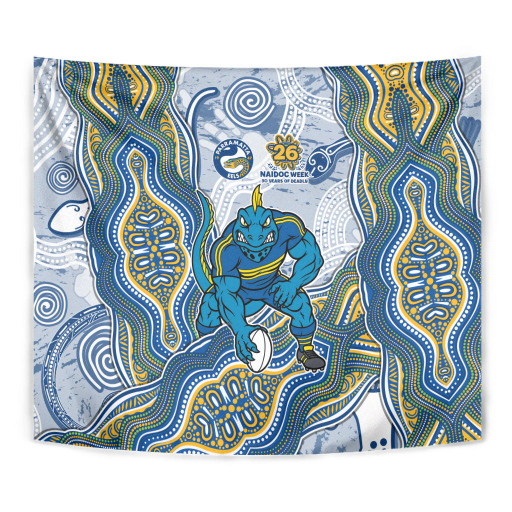 Parramatta Eels NAIDOC Week 2026 Tapestry First Nations of Australia Aboriginal Mascot Rugby