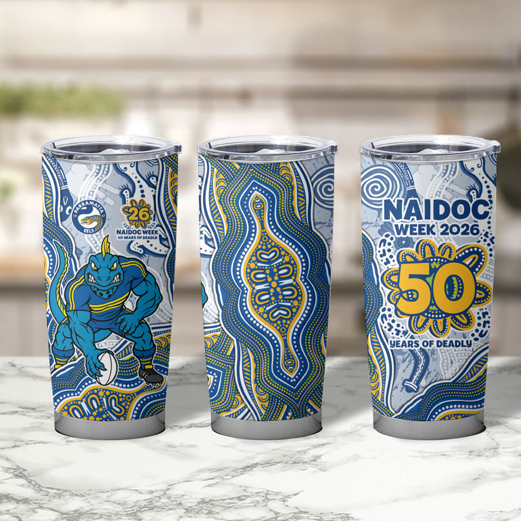 Parramatta Eels NAIDOC Week 2026 Tumbler Cup First Nations of Australia Aboriginal Mascot Rugby