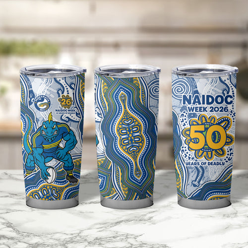 Parramatta Eels NAIDOC Week 2026 Tumbler Cup First Nations of Australia Aboriginal Mascot Rugby