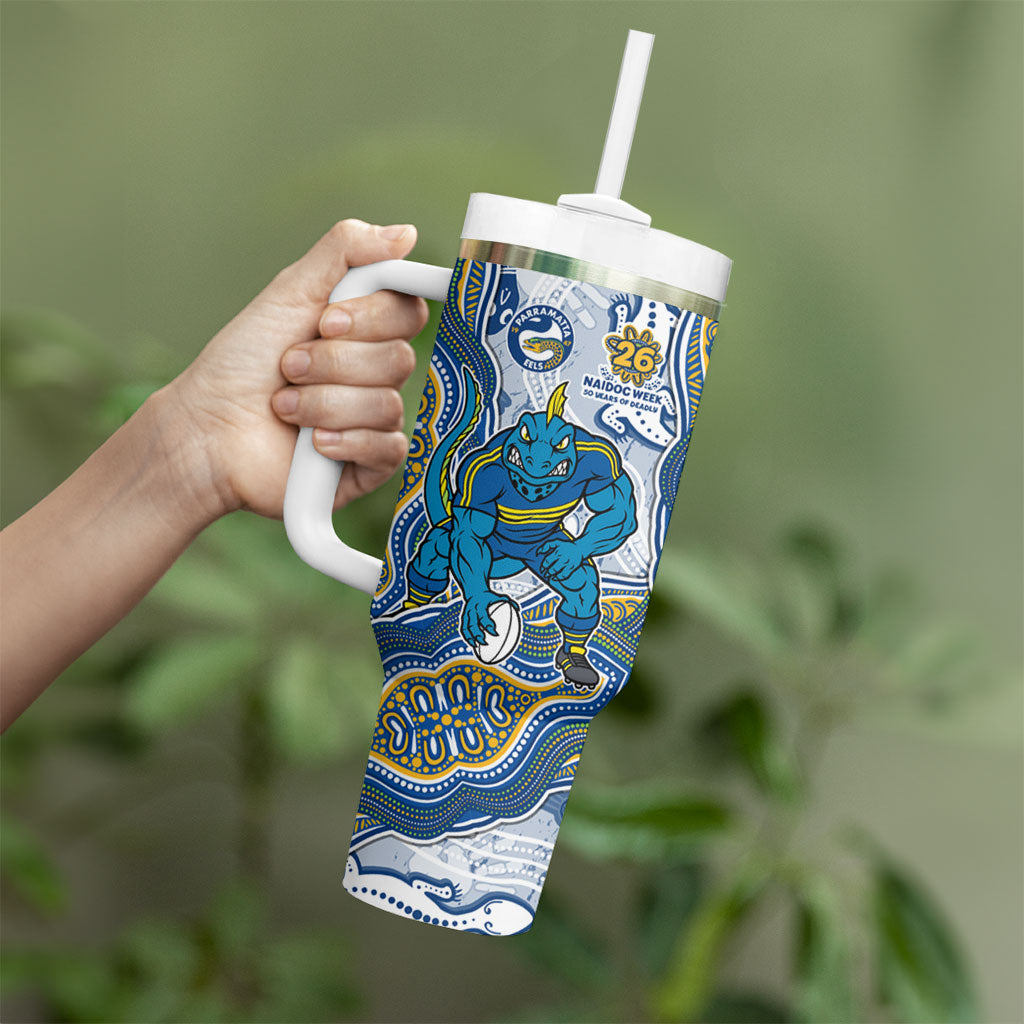 Parramatta Eels NAIDOC Week 2026 Tumbler With Handle First Nations of Australia Aboriginal Mascot Rugby