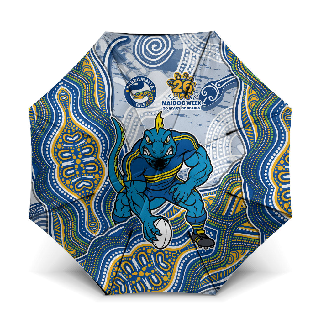 Parramatta Eels NAIDOC Week 2026 Umbrella First Nations of Australia Aboriginal Mascot Rugby