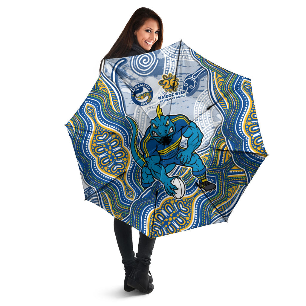 Parramatta Eels NAIDOC Week 2026 Umbrella First Nations of Australia Aboriginal Mascot Rugby