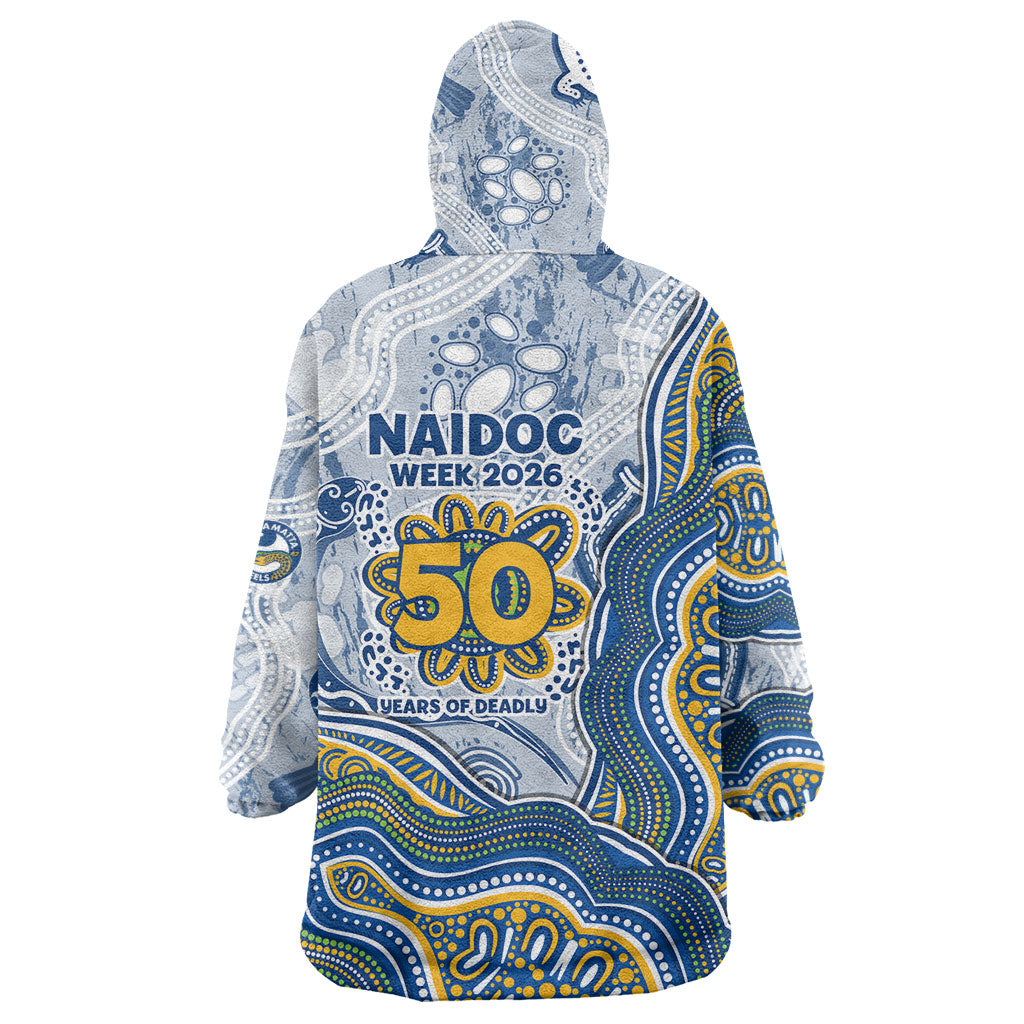 Parramatta Eels NAIDOC Week 2026 Wearable Blanket Hoodie First Nations of Australia Aboriginal Mascot Rugby
