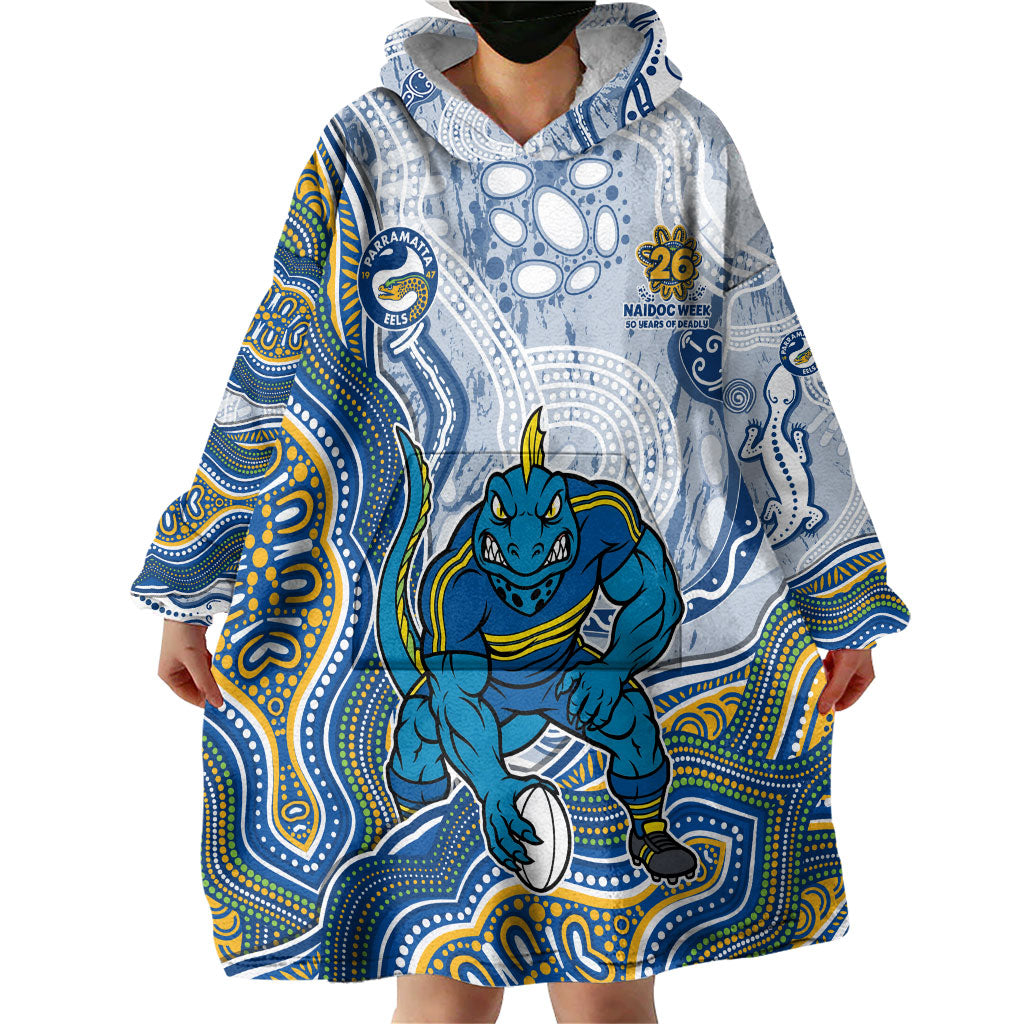 Parramatta Eels NAIDOC Week 2026 Wearable Blanket Hoodie First Nations of Australia Aboriginal Mascot Rugby